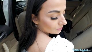 Public Sex Shes a sexy hitchhiker with great tits and ass with appetite for cock