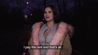 Public Sex 20 Year old Student with Massive Natural Boobs