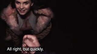 Public Sex 20 Year old Student with Massive Natural Boobs