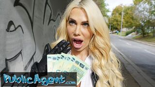 Public Sex Blonde Aussie Tori Cummings fucked on the office stairs