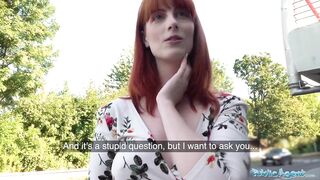 Public Sex Dirty hot American redhead beauty Alex Harper