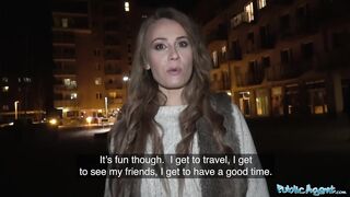 Public Sex Cheeky Brit Carmel Anderson gets a Pounding