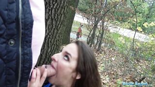 Public Sex Amirah Adara Fucks a stranger while her BF waits