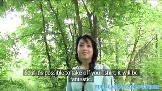 PublicSex Sexy black haired russian fucked in the woods