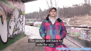 PublicSex Yana the street dancer fucks to be on talent TV Show