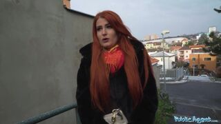 Public Sex Hot Redhead with a Fantastic Bubble Butt Fucked by a Stranger