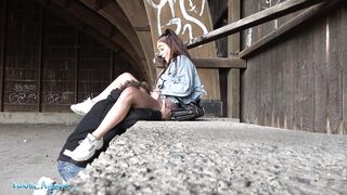 Public Sex Celebrity Look a like Ginebra Bellucci Fucked in POV