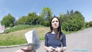 Public Sex Amazingly sexy ass rides big cock in a public place