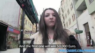 PublicSex Teen brunette gets fucked hard in a hotel room