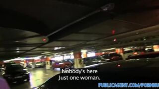 PublicSex Pretty blonde fucks a big cock in a public car park