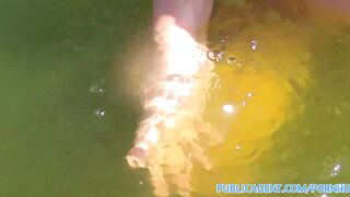 PublicSex Sexy bikini girl gives underwater blowjob before sex