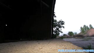 PublicSex Katia is take to a shelter and fucked hard by a big cock