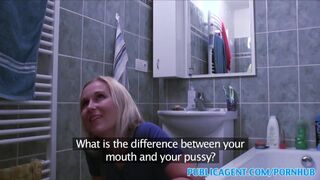 PublicSex Blonde wants sex on a table