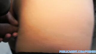 PublicSex Hot brunette MILF with great tits outdoors sex